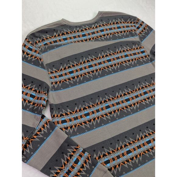 Volcom Size XL Striper Crew Thermal Long Sleeve Gray,Blue,Orange,Black - Picture 9 of 11
